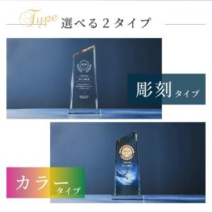 トロフィー中 台形 社内表彰・周年記念用 Mサ...の詳細画像2