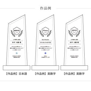 トロフィー中 台形 社内表彰・周年記念用 Mサ...の詳細画像4