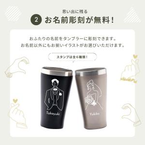 結婚祝い 名入れ ギフトBOX付きペアタンブラ...の詳細画像4