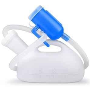 尿器 男性用尿瓶 2000ml 大容量 排尿ボトル 1.2mチューブ付き