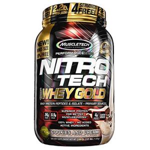 Muscletech ニトロテック 100%WHEY GOLD ホエイゴールド クッキー&クリーム 1.0kg