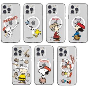 ピーナッツ スヌーピー S2 ベースボール MagSafe対応 iPhone Galaxy 防弾 ケース カバー スマホケース PEANUTS SNOOPY S2 BASEBALL Gell Hard CASE COVER｜shopria