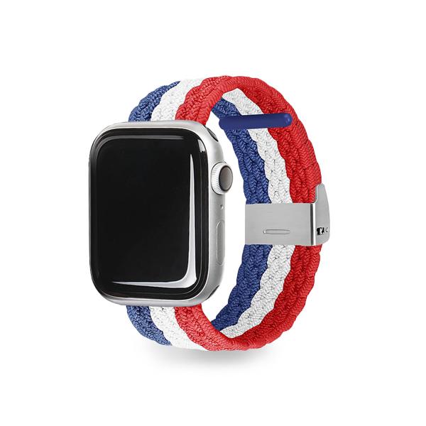 49/45/44/42mm用 EGARDEN Apple Watch LOOP BAND ブルー&amp;レ...