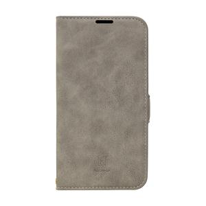 iPhone15Pro　Style Natural　グレー　手帳型ケース｜shops-covers