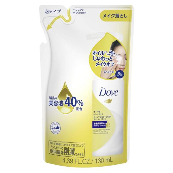 Dove ダヴ オイル 泡クレンジング つめかえ用 130ml