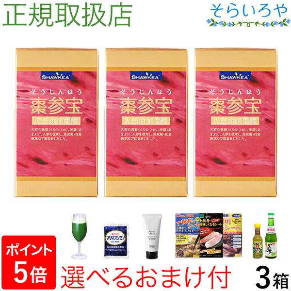 棗参宝 そうじんほう 100粒×3箱  棗（なつめ）の鉄分＋阿膠（コラーゲン） 妊活 徳潤
