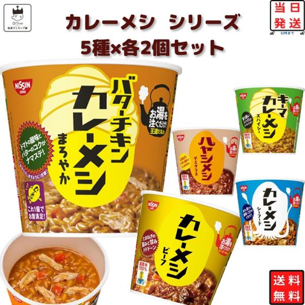 日清 カレーメシ シリーズ 5種 各2個 10食 シーフード ビーフ レトルト ご飯 ごはん