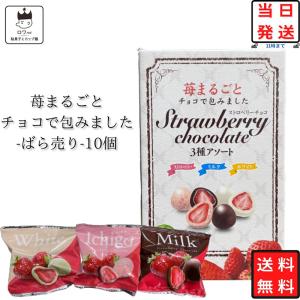 お菓子 詰め合わせ 個包装 いちご チョコ 3種 10個 駄菓子 チョコスナック｜カップ麺とお菓子とチョコレートのお店 ロワ