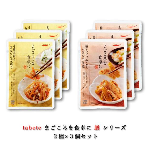 レトルト 惣菜 常温 レトルト食品 穂先筍とふきの土佐煮 3食 きんぴらごぼう 3食 ポイント消化 ...