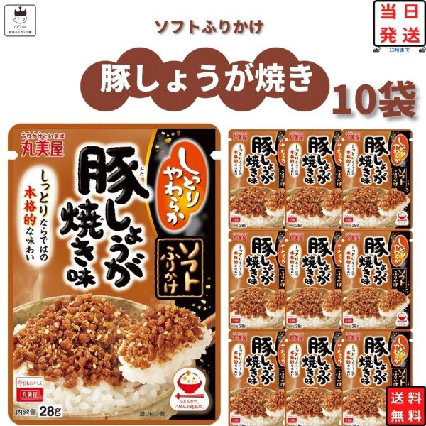 丸美屋 ソフトふりかけ 豚しょうが焼き味 10個 まとめ買い ポイント消化 利用