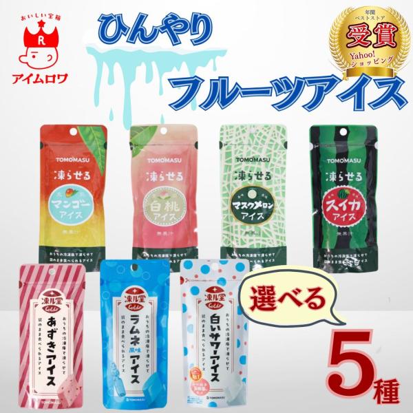 アイス シャーベット ギフト 果実アイス ジュース 7種から選べる5種 ポイント消化 利用