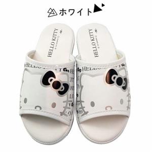 ハローキティ コンフォートサンダル ロゴ柄 レ...の詳細画像1