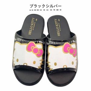 ハローキティ コンフォートサンダル ロゴ柄 レ...の詳細画像3
