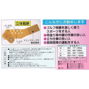 生ゴム 骨盤ベルト ワイド17cm 腰痛ベルト...の詳細画像2