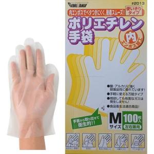 使い捨て手袋 ポリエチレン 手袋 100枚入 ウ...の商品画像