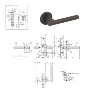DAIKEN 大建工業 リビングドア オプション レバーハンドル 塗装タイプ