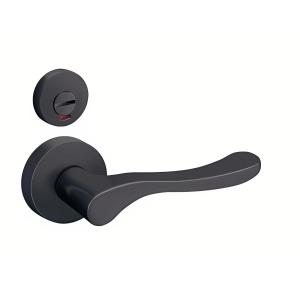 ウッドワン レバーハンドル KC型 空錠 ブラック 塗装仕上げ ZH11KC1-B