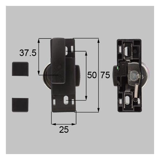 LIXIL(新日軽) 窓(サッシ)部品(鍵・錠)　クレセント(左用)　【S8CL1227RS】