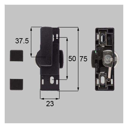 LIXIL(新日軽) 窓(サッシ)部品(鍵・錠)　クレセント(左用)　【S8CL1226RS】