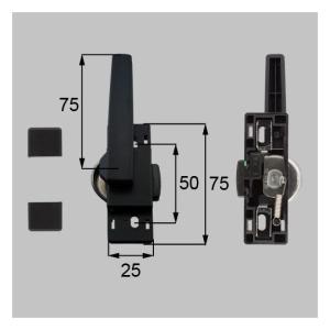 LIXIL(新日軽) 窓(サッシ)部品(鍵・錠)　クレセント(左用)　【S8CL1225RS】