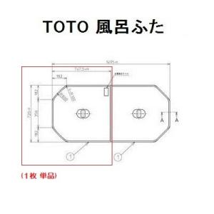 TOTO 【EKKS6BKAA22WN】TOTO 風呂ふた 160クレイドル軽量蓋2枚 部品