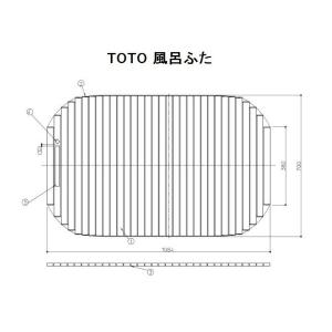 TOTO 風呂ふた 組みふた 1650クレイドル断熱風呂蓋L・R 【AFEKK80040W