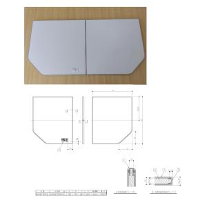 TOTO 【EKKS4BKAA22WN】TOTO 風呂ふた 140クレイドル軽量蓋2枚 部品