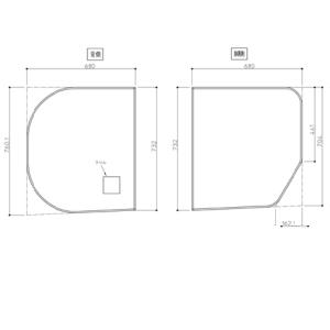 TOTO 風呂ふた 165クレイドル軽量蓋2枚 【EKKS7BKAA22WN】 : 建材と住