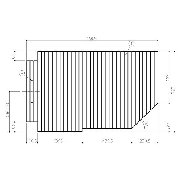 TOTO　風呂ふた　120ラウンドシャッター風呂蓋R　【EKK80087WR1】>