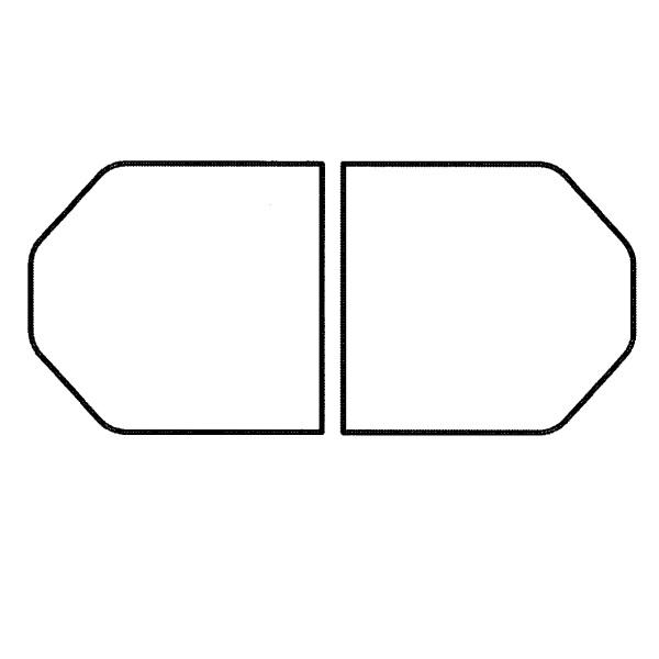 TOTO　風呂ふた　160クレイドル軽量蓋2枚　【EKKS6BKAA22WN】