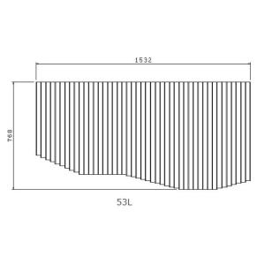 トクラス(ヤマハリビングテック)システムバスルーム　オプションシステムバス用巻きフタ(53L)　※HB10010697