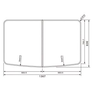 TOTO ふろふた TOTO 風呂ふた シヤツター式フロ蓋R 1650 【AFEKK81025WR3】 : 建材と