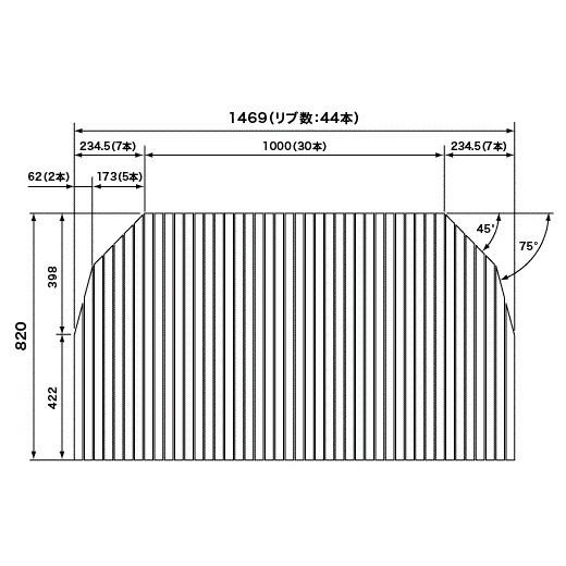 パナソニック　風呂フタ(巻フタ)　【RLSX74MF7T1ED】