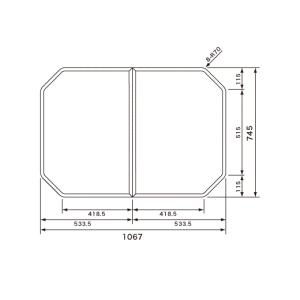 Panasonic（パナソニック） 風呂フタ(断熱材入り組みフタ/2枚組