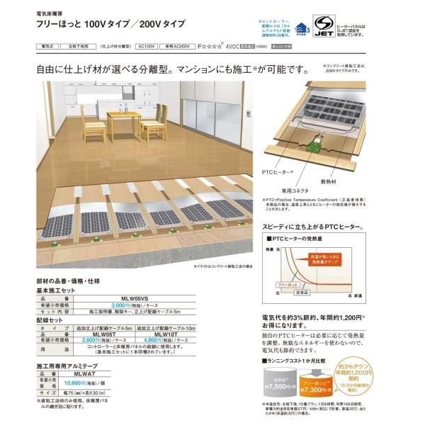 パナソニック　床暖房フリーほっと　施工用(専用アルミテープ)【MLWAT】