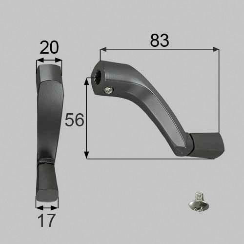 YPJU454　LIXIL(トステム)　オペレーターハンドル　窓（サッシ）部品　【YPJU454】