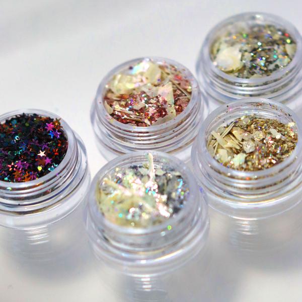 グリッター ラメ ジェルネイル ネイル ピンク パープル ブラウン 5種類 約1g 36 linog...