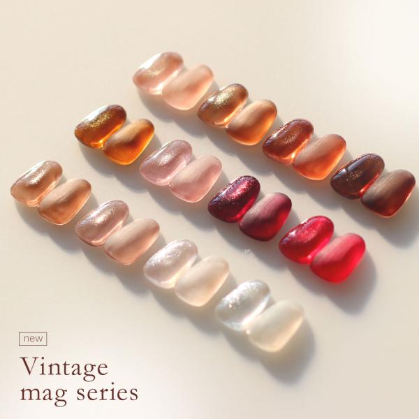 マグネットネイル 微粒子 赤 茶 グレージュ系 くすみカラー マグネットジェル 8g リノジェル 日...