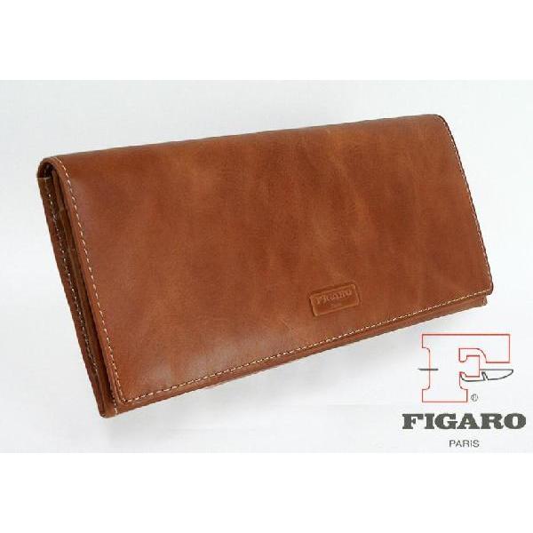 フィガロ ＦＩＧＡＲＯ 牛革ビンテージ加工 長財布 05039 茶