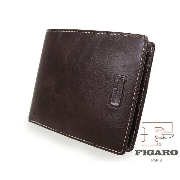フィガロ ＦＩＧＡＲＯ 牛革ビンテージ加工 二つ折財布 05037 こげ茶 あすつく