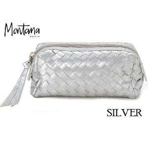 Montana モンタナ メッシュ コスメポーチ 小物入れ NOB-SILVER シルバー あすつく｜shoptake