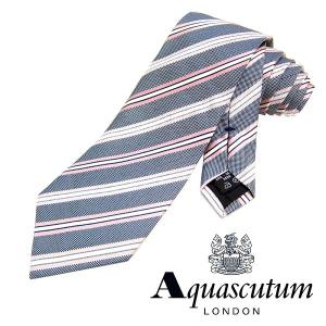 Aquascutum アクアスキュータム ネクタイ 新柄 シルク メンズ 紳士 ビジネス イタリア製 (6)｜shoptake
