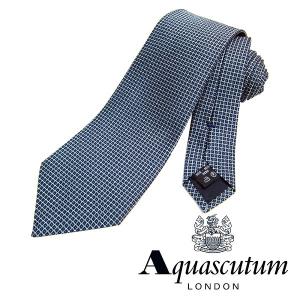 Aquascutum アクアスキュータム ネクタイ 新柄 シルク メンズ 紳士 ビジネス イタリア製 (14)｜shoptake