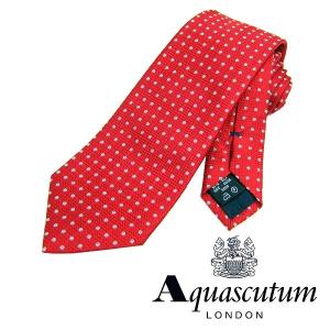 Aquascutum アクアスキュータム ネクタイ 新柄 シルク メンズ 紳士 ビジネス イタリア製 (18)｜shoptake