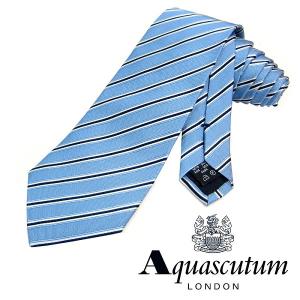 Aquascutum アクアスキュータム ネクタイ 新柄 シルク メンズ 紳士 ビジネス イタリア製 (21)｜shoptake