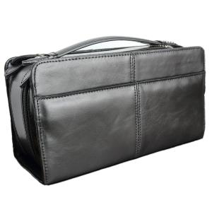 Maturi マトゥーリ】 ヴィンテージ 本革 ダブルファスナー ボックス型