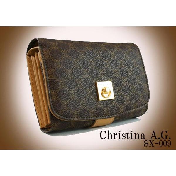 Christina AG ボタン式二つ折り財布 イタリアンブランド