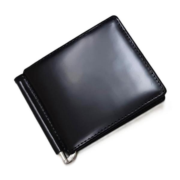 【Maturi マトゥーリ】 コードバン 馬革 牛革 マネークリップ MR-502 BK/BE 定価...