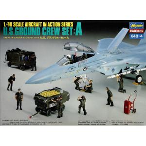 ハセガワ 1/48 アメリカ グランドクルーセット A[X48-4]【4967834361041】｜shoptakumi