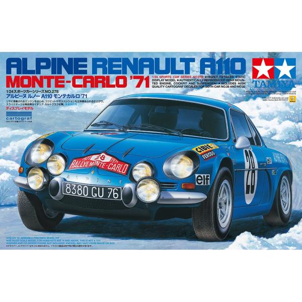 タミヤ 1/24 アルピーヌ ルノー A110 モンテカルロ &apos;71　スポーツカーシリーズ No.2...